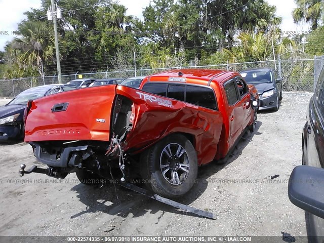 5TFDZ5BNXGX004670 - 2016 TOYOTA TACOMA DBL CAB/SR5/TRD SPORT/OR ORANGE photo 4