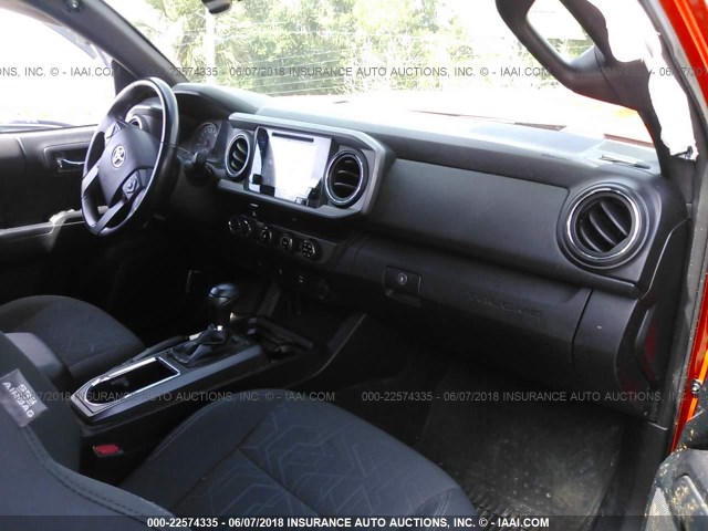 5TFDZ5BNXGX004670 - 2016 TOYOTA TACOMA DBL CAB/SR5/TRD SPORT/OR ORANGE photo 5