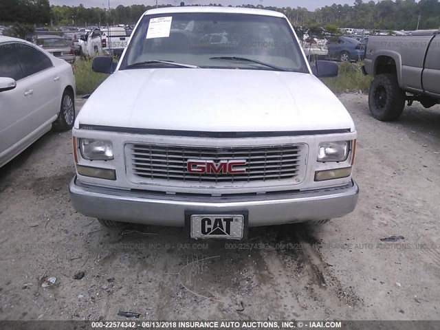 1GTEC14W9VZ522050 - 1997 GMC SIERRA C1500 WHITE photo 6