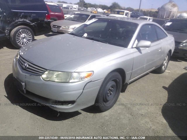 2T1CF28P33C607335 - 2003 TOYOTA CAMRY SOLARA SE/SLE ვერცხლისფერი ფოტო 2