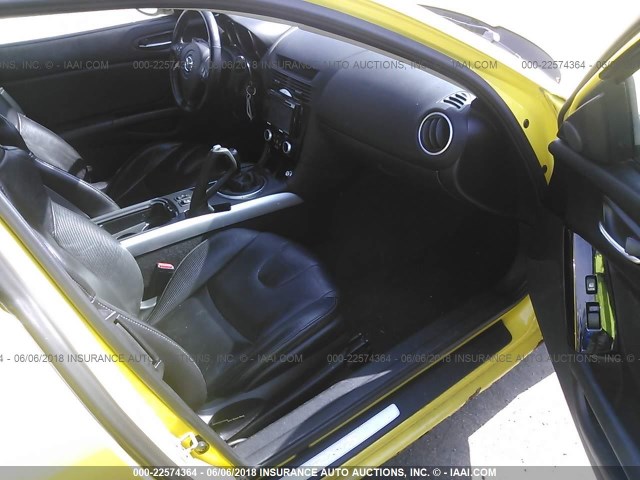 JM1FE173740115315 - 2004 MAZDA RX8 YELLOW photo 5