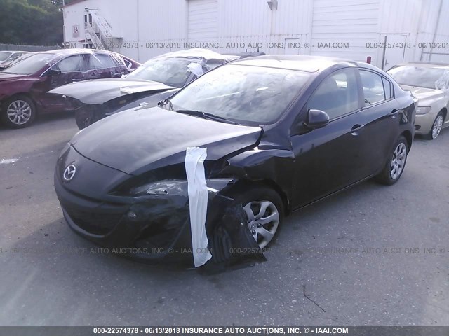 JM1BL1UF3B1491049 - 2011 MAZDA 3 I BLACK photo 2