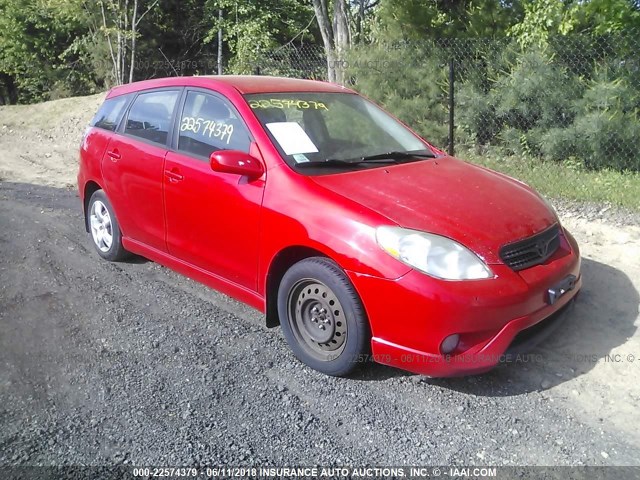 2T1KR32E75C462089 - 2005 TOYOTA COROLLA MATRIX XR RED photo 1