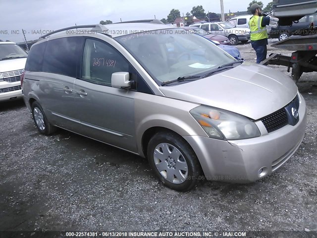 5N1BV28U16N112844 - 2006 NISSAN QUEST S/SE/SL GOLD photo 1