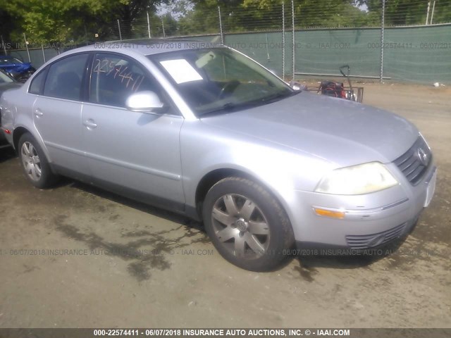 WVWAD63B25P030687 - 2005 VOLKSWAGEN PASSAT GLS SILVER photo 1