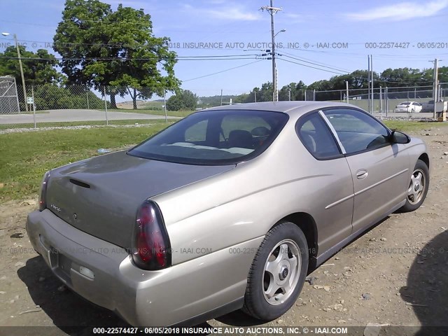 2G1WW12E539105305 - 2003 CHEVROLET MONTE CARLO LS GOLD photo 4
