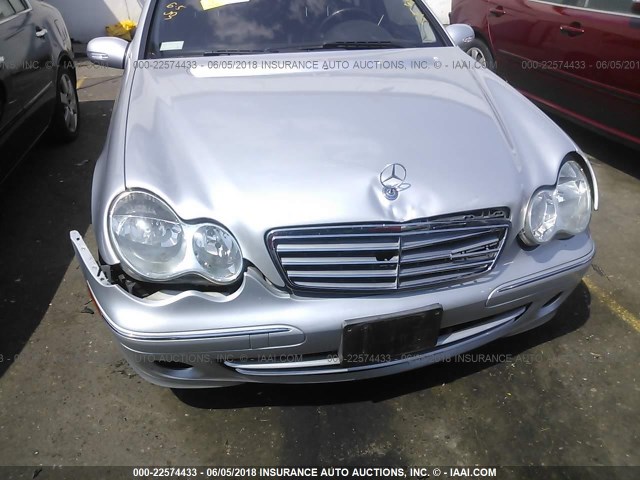 WDBRF54H37F861472 - 2007 MERCEDES-BENZ C 280 SILVER photo 6