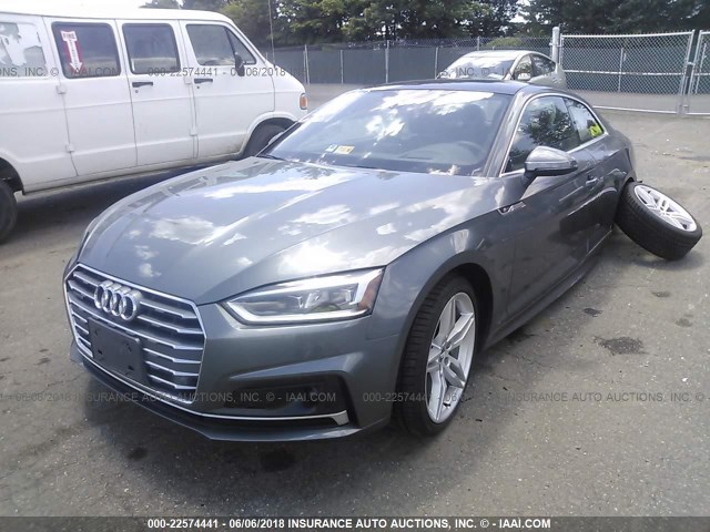 WAU9NAF55JA052475 - 2018 AUDI A5 PRESTIGE S-LINE GRAY photo 2