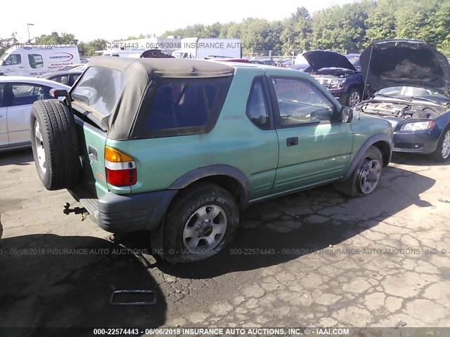 4S2CM57W8X4316536 - 1999 ISUZU AMIGO GREEN photo 4