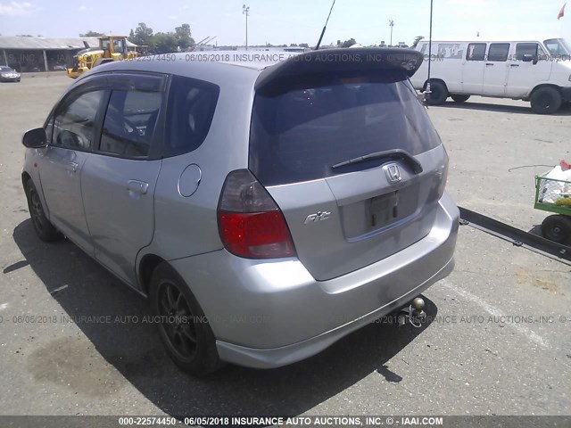 JHMGD37657S047259 - 2007 HONDA FIT S 银色 照片 3