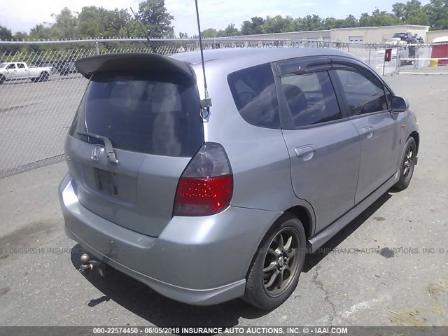 JHMGD37657S047259 - 2007 HONDA FIT S 银色 照片 4