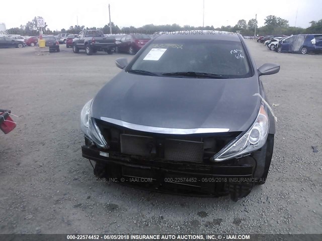 5NPEC4AC2CH409296 - 2012 HYUNDAI SONATA SE/LIMITED GRAY photo 6