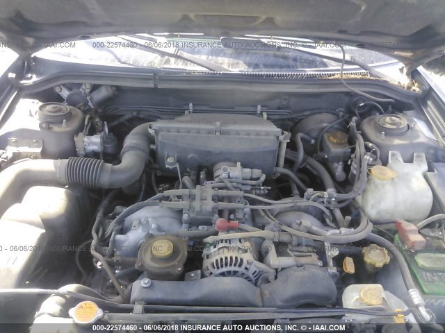 JF1SF65661H702534 - 2001 SUBARU FORESTER S BLACK photo 10