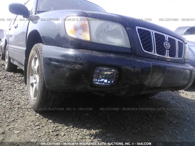 JF1SF65661H702534 - 2001 SUBARU FORESTER S BLACK photo 6