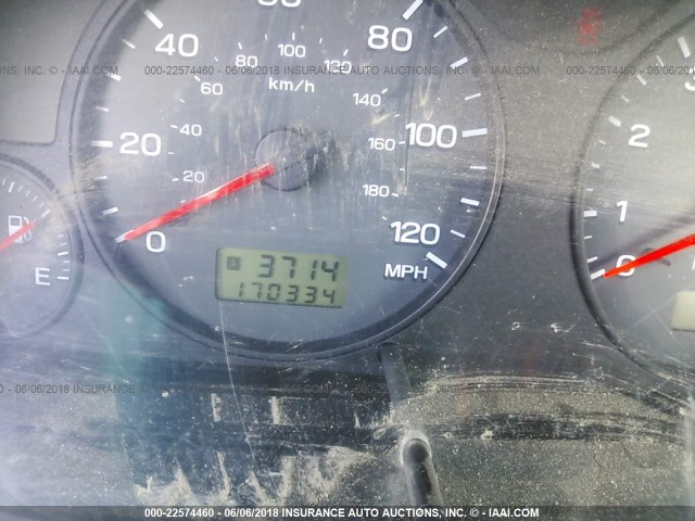 JF1SF65661H702534 - 2001 SUBARU FORESTER S BLACK photo 7