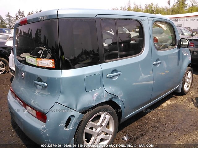 JN8AZ28R99T130092 - 2009 NISSAN CUBE S/SL TEAL photo 4