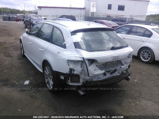 WAUWFAFL7CA113181 - 2012 AUDI A4 PREMIUM PLUS WHITE photo 3