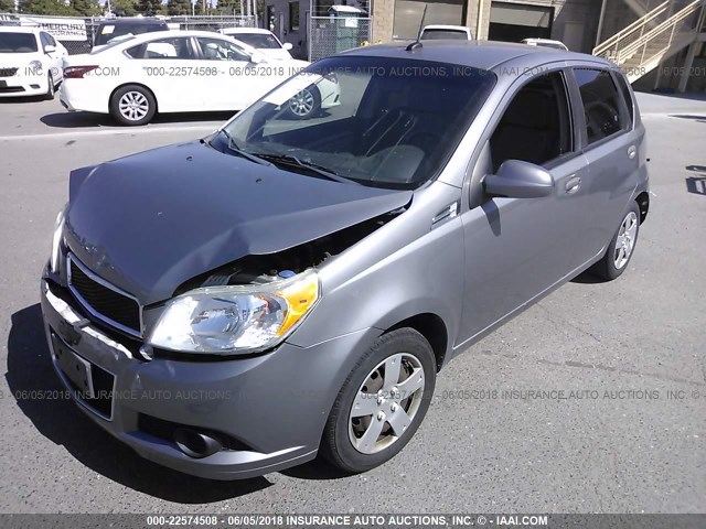 KL1TD6DE1AB117402 - 2010 CHEVROLET AVEO LS/LT 灰色 照片 2