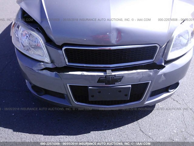 KL1TD6DE1AB117402 - 2010 CHEVROLET AVEO LS/LT 灰色 照片 6