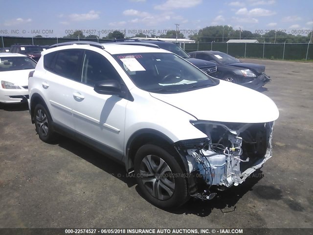 2T3BFREV2GW539127 - 2016 TOYOTA RAV4 LE WHITE photo 1