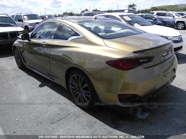 JN1FV7EK8HM610735 - 2017 INFINITI Q60 RED SPORT 400 GOLD photo 3