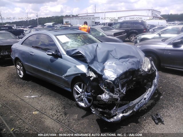 WDBTJ56J06F183668 - 2006 MERCEDES-BENZ CLK 350 BLUE photo 1