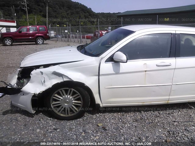 1C3LC56R97N674138 - 2007 CHRYSLER SEBRING TOURING WHITE photo 6