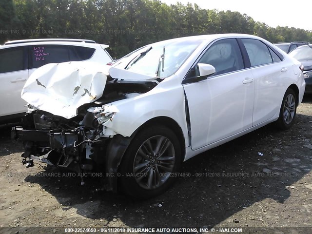 4T1BF1FK5GU575876 - 2016 TOYOTA CAMRY LE/XLE/SE/XSE WHITE photo 2
