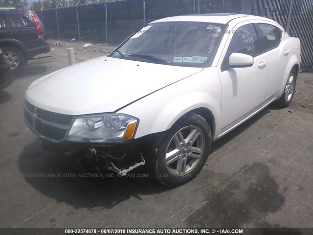 1B3CC1FBXAN229245 - 2010 DODGE AVENGER EXPRESS WHITE photo 2