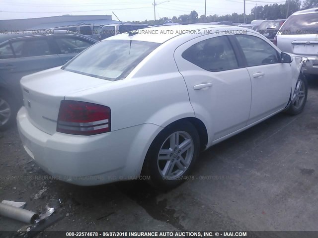 1B3CC1FBXAN229245 - 2010 DODGE AVENGER EXPRESS WHITE photo 4