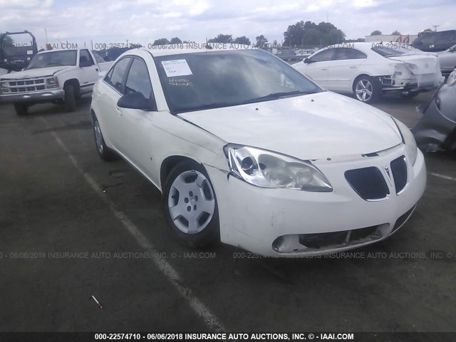 1G2ZF57B484204626 - 2008 PONTIAC G6 VALUE LEADER/BASE WHITE photo 1