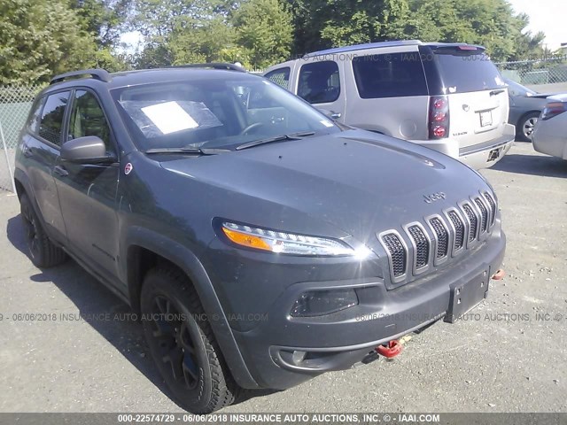 1C4PJMBS1HW569708 - 2017 JEEP CHEROKEE TRAILHAWK 灰色 照片 1