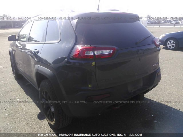 1C4PJMBS1HW569708 - 2017 JEEP CHEROKEE TRAILHAWK GRAY photo 3