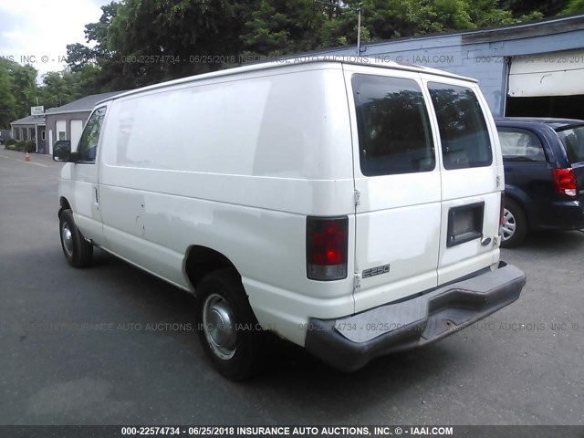 1FTNE24L15HA73121 - 2005 FORD ECONOLINE E250 VAN WHITE photo 3