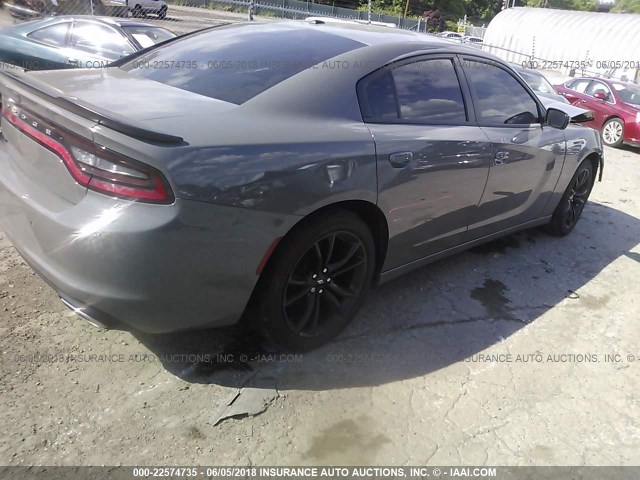 2C3CDXBG1JH163715 - 2018 DODGE CHARGER SXT GRAY photo 4