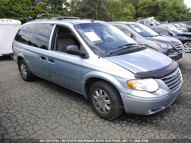 2C8GP64L25R456899 - 2005 CHRYSLER TOWN & COUNTRY LIMITED BLUE photo 1