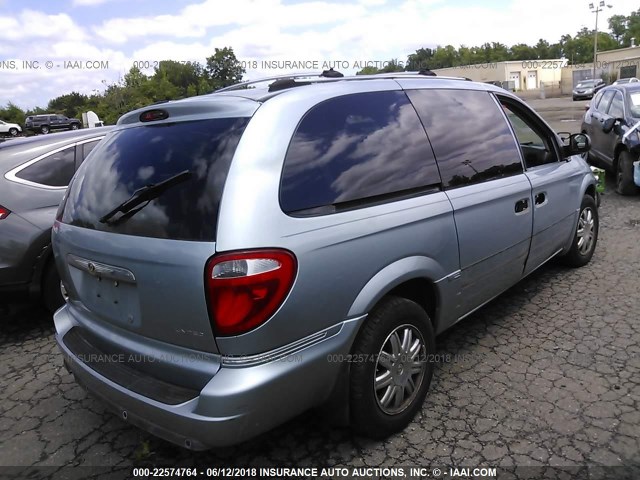 2C8GP64L25R456899 - 2005 CHRYSLER TOWN & COUNTRY LIMITED BLUE photo 4