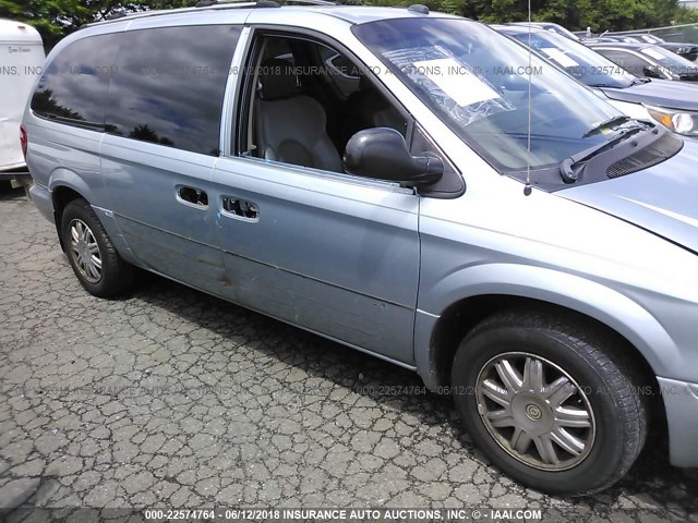 2C8GP64L25R456899 - 2005 CHRYSLER TOWN & COUNTRY LIMITED BLUE photo 6