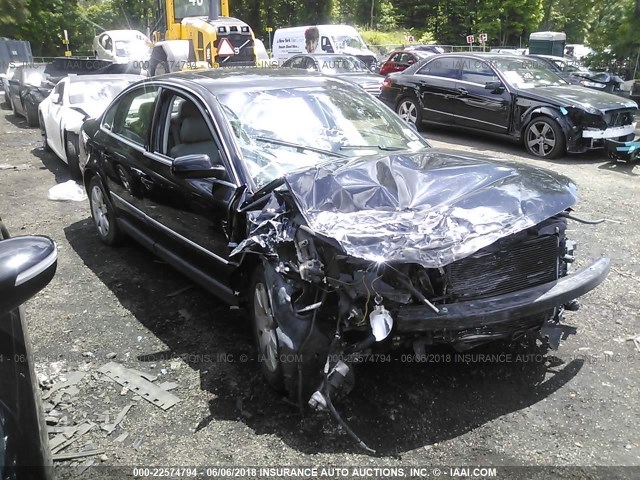 WVWRH63B93P251711 - 2003 VOLKSWAGEN PASSAT GLX BLACK photo 1