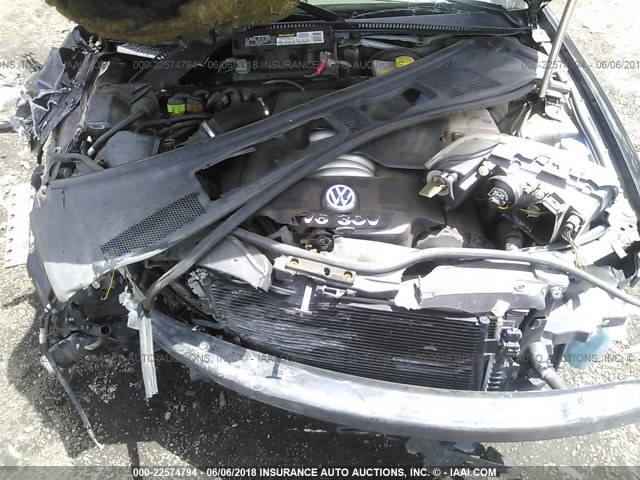 WVWRH63B93P251711 - 2003 VOLKSWAGEN PASSAT GLX BLACK photo 10