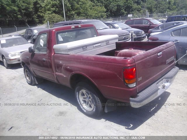 4F4YR12C4YTM32839 - 2000 MAZDA B2500 RED photo 3