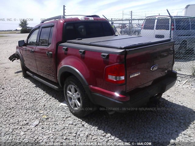 1FMEU5BE3AUA59906 - 2010 FORD EXPLORER SPORT TR XLT MAROON photo 3