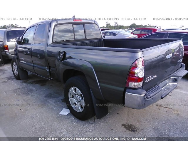 5TFTX4GN6EX030958 - 2014 TOYOTA TACOMA PRERUNNER ACCESS CAB GRAY photo 3