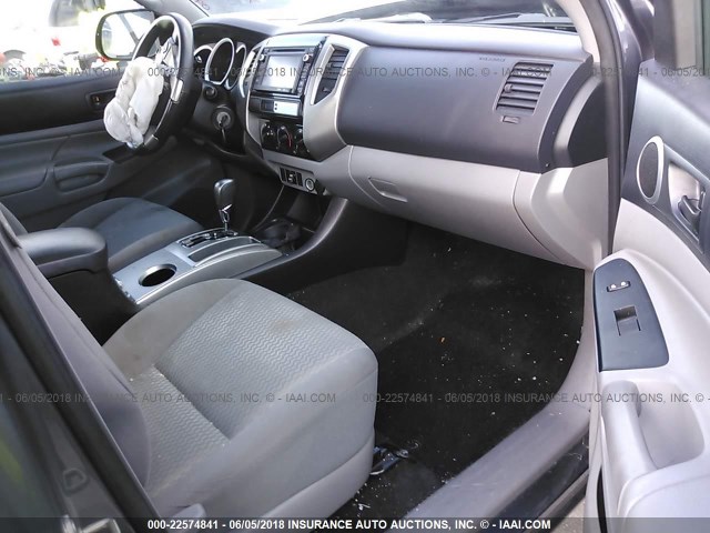 5TFTX4GN6EX030958 - 2014 TOYOTA TACOMA PRERUNNER ACCESS CAB GRAY photo 5