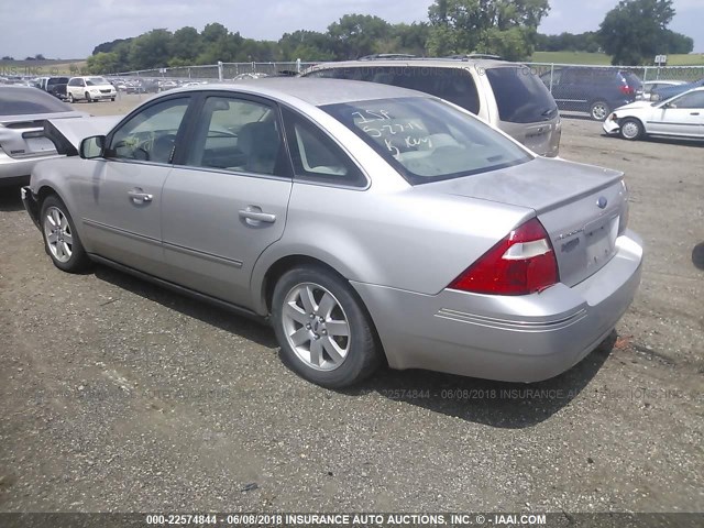 1FAFP24126G142408 - 2006 FORD FIVE HUNDRED SEL SILVER photo 3