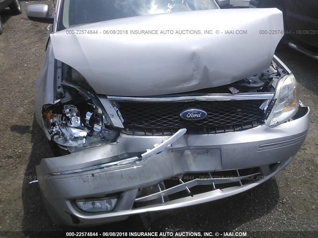 1FAFP24126G142408 - 2006 FORD FIVE HUNDRED SEL SILVER photo 6