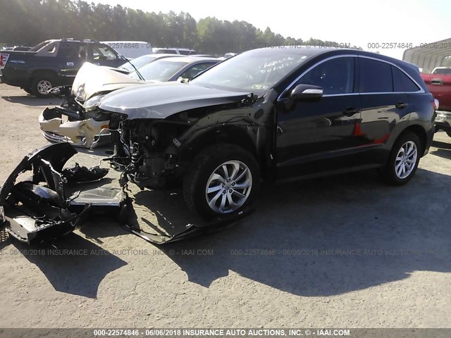 5J8TB4H38HL036947 - 2017 ACURA RDX BLACK photo 2