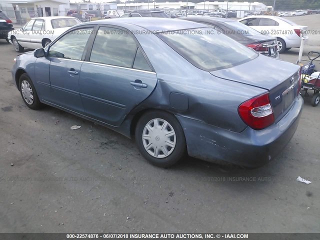 JTDBE32K940275088 - 2004 TOYOTA CAMRY LE/XLE BLUE photo 3