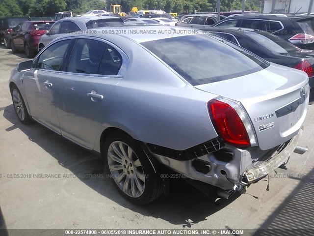 1LNHM94R09G623123 - 2009 LINCOLN MKS SILVER photo 3