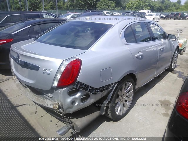 1LNHM94R09G623123 - 2009 LINCOLN MKS SILVER photo 4